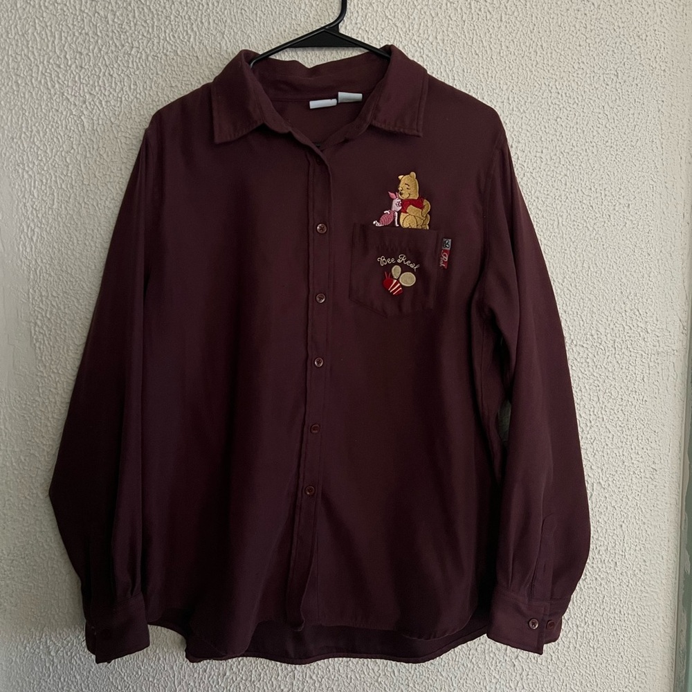 Vintage Disney Pooh Bear Button Up Shirt